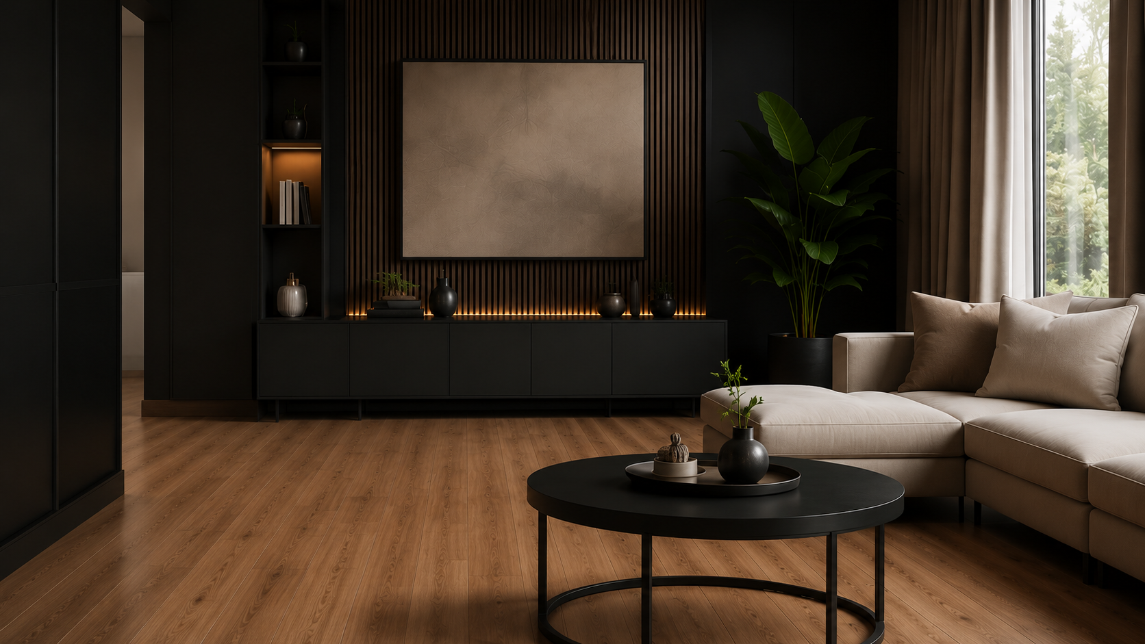 Zengin Laminat Parke Oda